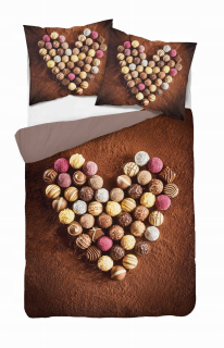 Kompletný set posteľných obliečok - Sada Cotton Forest Art 220 x 240