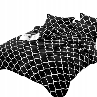 Kompletný set posteľných obliečok - Posteľná bielizeň 180x200 bavlna +2 3D vankúše