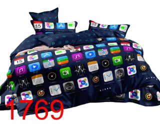 Kompletný set posteľných obliečok - 3D podstielka 160x200 iPhone Apple Phone Nové