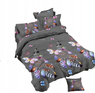 Kompletný set posteľných obliečok - 3D posteľná bielizeň 160x200 Sleeping Catcher retro retro krásne