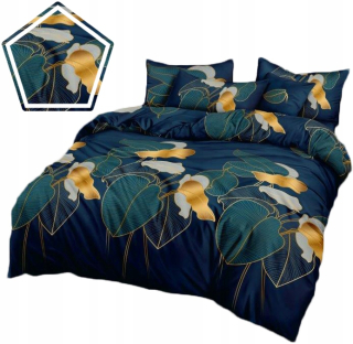Kompletný set posteľných obliečok - 3D podstielka saténovej bavlny 140x200 cm vankúš
