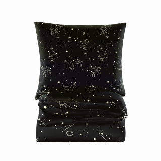 Kompletný set posteľných obliečok - 3D bavlnená podstielka 220x200 Astronómia