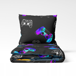 Kompletný set posteľných obliečok - 3D podstielka 160x200 Galaxy Constellation Kosmos