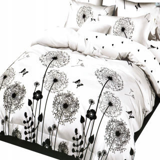 Kompletný set posteľných obliečok - Sada saténových obliečok 150x200 + 50x60 perie