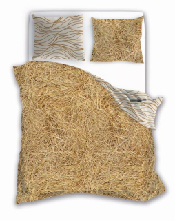 Kompletný set posteľných obliečok - Bavlnená posteľná bielizeň 140x200 Moderné módne seno
