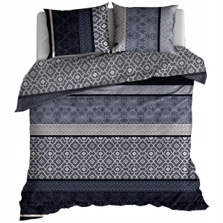 Kompletný set posteľných obliečok - Saténová posteľná bielizeň 140+ 2x70 Plum Moker