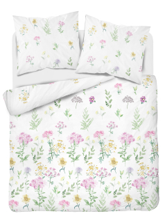 Kompletný set posteľných obliečok - Posteľná bielizeň s kôrom 160x200 bavlna 100% Patchwork Nebeské