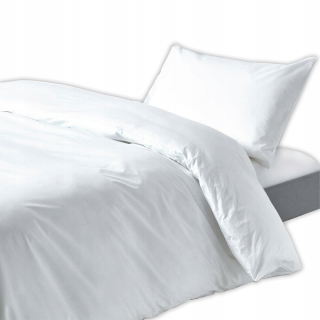 Kompletný set posteľných obliečok - Hotelová podstielka 140x200 + 70/80 Biela bavlna150g
