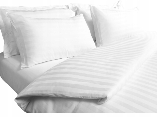 Kompletný set posteľných obliečok - Hotelová podstielka Damask 160x200 Bavlna 2 cm