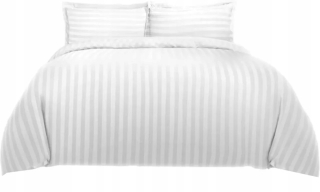 Kompletný set posteľných obliečok - Hotelová podstielka Damask 180x200 cm + 2 vankúše