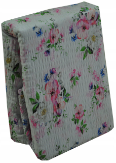 Kompletný set posteľných obliečok - Kôra posteľnej bielizne 160x200 Biele biele kvety jabĺk