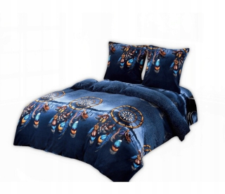 Kompletný set posteľných obliečok - Polárna podstielka 160x200 teplý chytač snov medvedíka