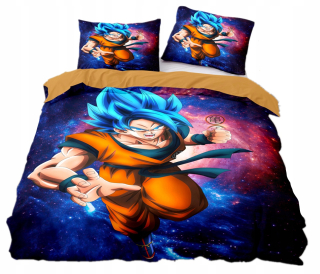 Kompletný set posteľných obliečok - Dragon Ball 160x200 dospievajúci vankúš