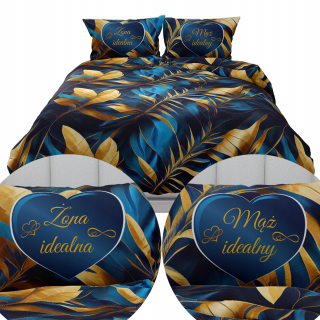 Kompletný set posteľných obliečok - Posteľná bielizeň 200x220 Cotton nikdy neprestaňte snívať 3745a