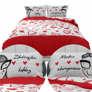 Kompletný set posteľných obliečok - Posteľná bielizeň Ikea Klatterkalla 150x200 listy