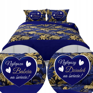 Kompletný set posteľných obliečok - Posteľná bielizeň v tmavej batérii 140x200