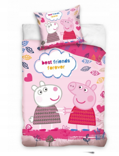 Kompletný set posteľných obliečok - Pigle Bedding Pepa Pepa George 160x200
