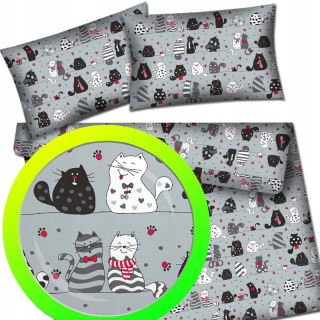 Kompletný set posteľných obliečok - Hrubá bavlnená podstielka 200x220 Elway