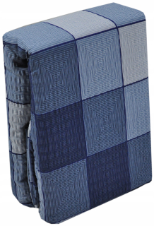 Kompletný set posteľných obliečok - Kôra posteľná bielizeň 160x200 bavlnená modrá mriežka