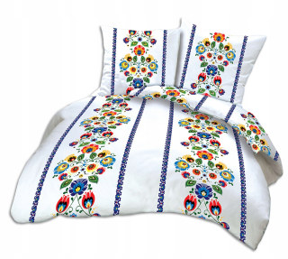 Kompletný set posteľných obliečok - Posteľná bielizeň s kôrom 160x200 Bielawa 100% bavlna WZ 5