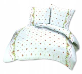 Kompletný set posteľných obliečok - Podstielka s kôrom 160x200 hrubá kôra bonura červená