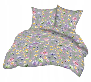 Kompletný set posteľných obliečok - Posteľná bielizeň s kôrou 160x200cm hrubá 100% bavlna - kôra