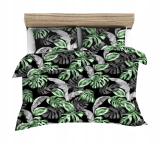 Kompletný set posteľných obliečok - Posteľná bielizeň s kôrom 200x220cm hrubá 100% bavlna, vzory