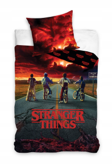 Kompletný set posteľných obliečok - Bavlnené podstielky Stranger Things 140x200 cm