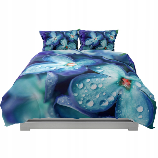 Kompletný set posteľných obliečok - Posteľná bielizeň z kôry 160x220 Blue Paczłork