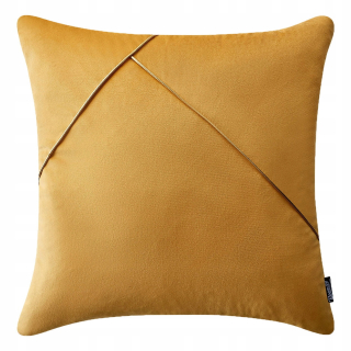 Obliečka na vankúš - Dekoratívna vankúš 45x45 jednoduchá horčica
