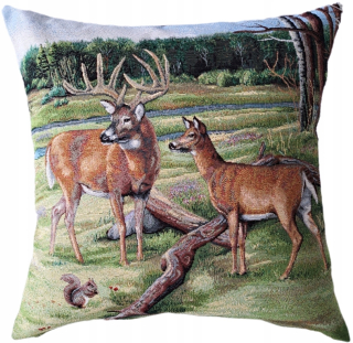 Obliečka na vankúš - Dekoratívny gobelinový vankúš 45x45 cm