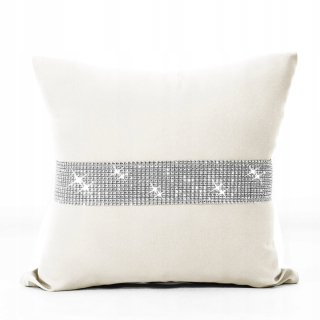Obliečka na vankúš - Jasiek Pillowcase Jasiek Rembinestones 40x40 ECRU