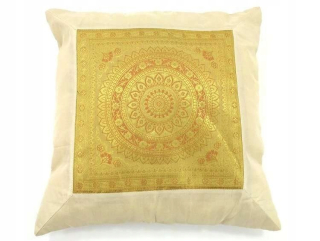 Obliečka na vankúš - Vankúš pre orientálnu béžovú mandala