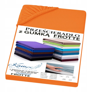 Plachta na posteľ - Terry list s gumou 160x210 mixová farba