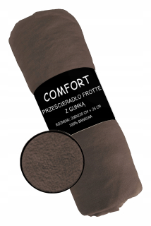 Plachta na posteľ - Terry list s 200x220 Brown Eraser