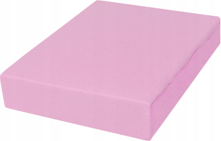 Plachta na posteľ - List Jersey 100x200 s poľskými ružami gumy