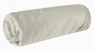 Plachta na posteľ - Jersey Biely list s 220x200 Eraserom