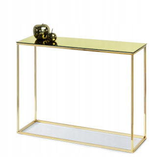 Konzolový stolík do predsiene - Bali guľa Slrom Console zlatý lesk