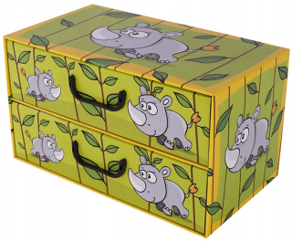 Kartónový box, dekoratívne, 2 zásuvky