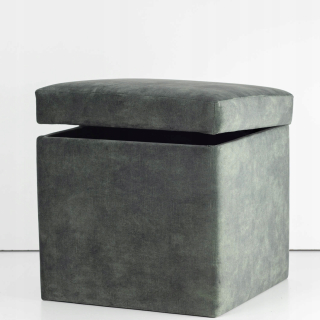 Sedací vak do detskej izby - Pouf veľké úložisko 40x42 štvorcový velor - farby