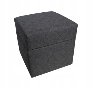 Sedací vak - Square Pouf 40 Otvorenie Savana Lux prešívané