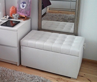 Sedací vak do detskej izby - Stebnated Quilted Pouf 80x40x43 alebo rozmer