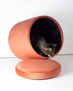 Sedací vak - Ukladanie propagácie Pouf 40x42 okrúhle velor farby
