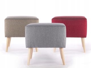 Sedací vak do detskej izby - Štvorcový Pouf Pouf s nohami vysoký 40x40x45 inar