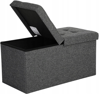 Sedací vak - Pouf čalúnené úložným priestorom, veľké.