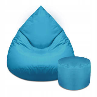 Sedací vak - Stolička Pouf SAKO XXXL + Darčeková flasová taška