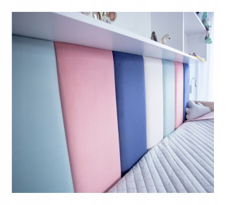 Panel za posteľ - Čalúnené panely 30x60 do veľkosti hlavy