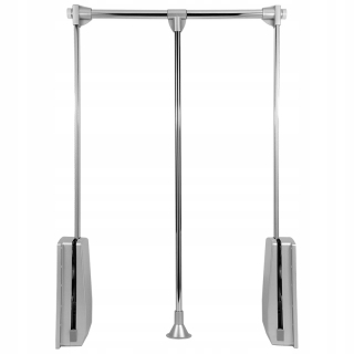 Výsuvný vešiak - Pantograph pre šatník 60-83 - šedý/hliník