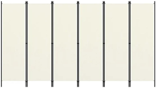 Stena, paraván do spálne - 6-tón, krém, obrazovka 300 x 180 cm
