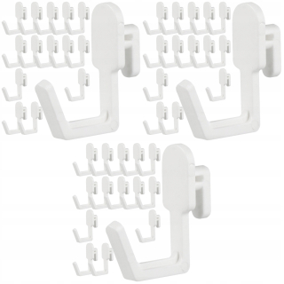 Držiak, vešiak - Háčik pre Hook PEG Board Hook pre pegboard v tvare J, 72 ks
